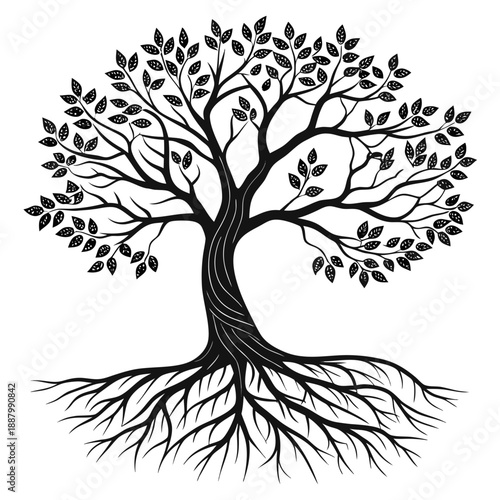 Illustrated family tree