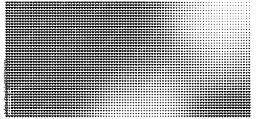 Black heart pattern gradient background isolated on white