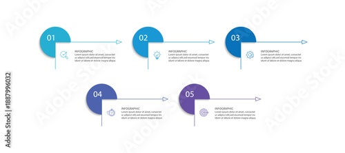 Infographic design with icons and 3 options or steps. Infographic for business concepts.