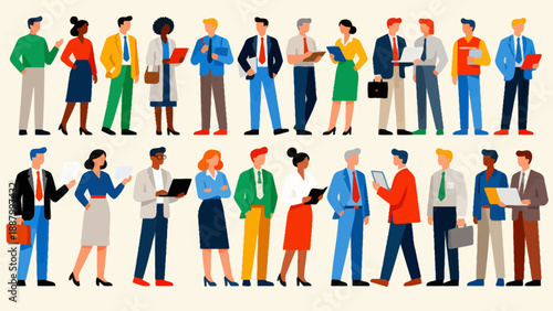 Diverse group of business professionals