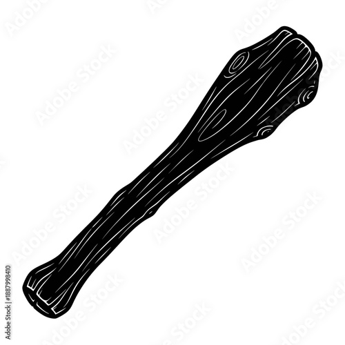 black and white wood