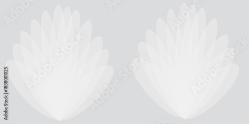 Abstract geometric white and gray color background. Vector, illustration.