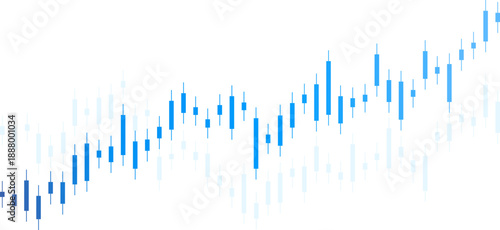 Abstract representation of candlestick charts showing financial market data