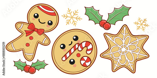 Delightful holiday gingerbread cookies