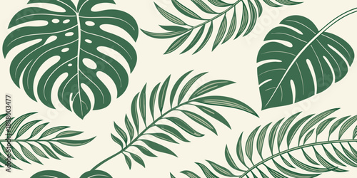 Tropical leaf pattern