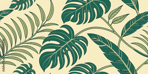 Tropical leaf pattern