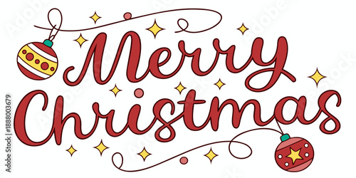 Season's greetings with merry christmas