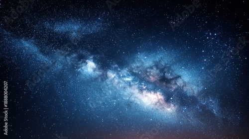 Vast expanse of the Milky Way galaxy with countless stars and nebulae in deep space