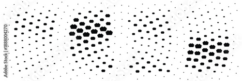 Black dots pattern on white background