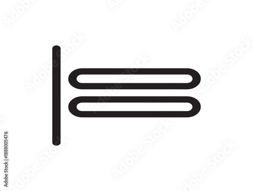 Minimalist equal sign icon