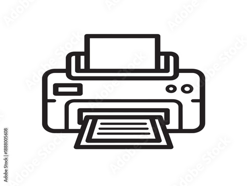 Modern printer icon design