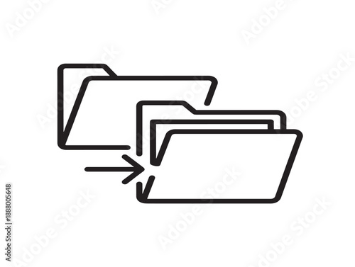 Stack of folders icon