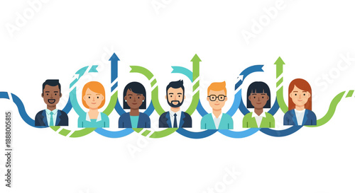 Optimizing Growth: Diverse Professional Team Driving Continuous Improvement and Collaborative Business Processes