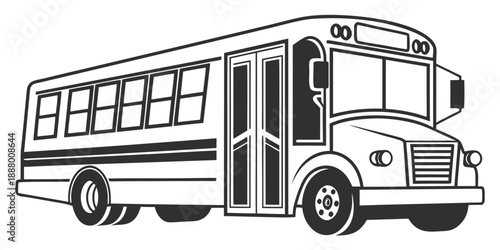 School bus ready for student transport