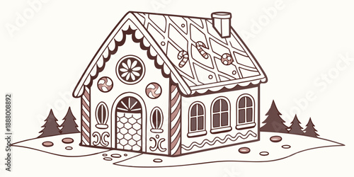 Delightful gingerbread cottage