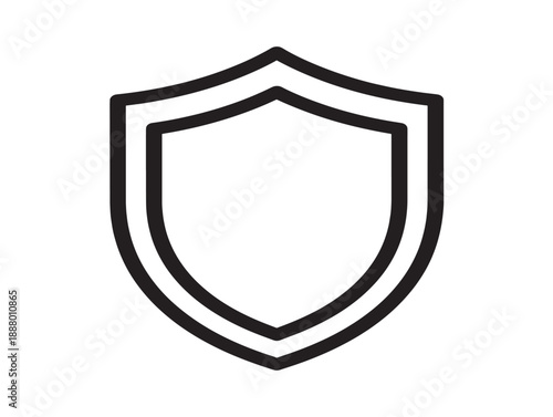 Minimalist shield icon