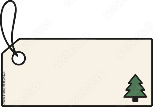 Christmas sale tag flat vector icon illustration for sticker, logo, book, t-shirt design and more decorations