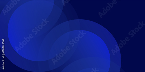 Abstract blue gradient background with layered translucent circular shapes  smooth soft lighting  deep blue to royal blue color palette  minimalistic modern design