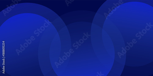 Abstract blue gradient background with layered translucent circular shapes  smooth soft lighting  deep blue to royal blue color palette  minimalistic modern design