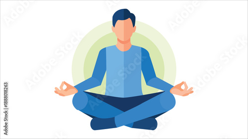 yoga woman in lotus position