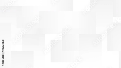 A looping white background with gradient geometric shapes flowing slowly horizontally.