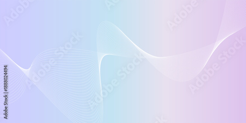 Digital pastel gradient background, background with soft pink and blue hues, background featuring smooth, flowing wave patterns. Minimal abstract gradient wavy line vector digital background