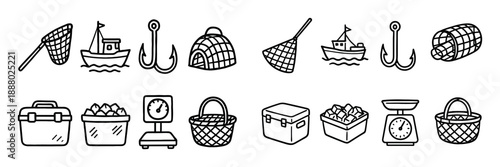 Fishing Tools Icons