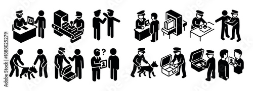 Airport Security Icons
