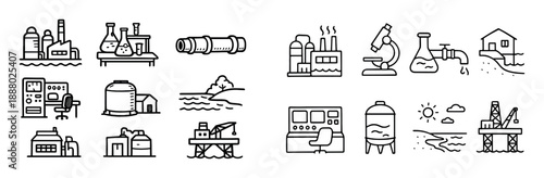 Desalination Icons Grid