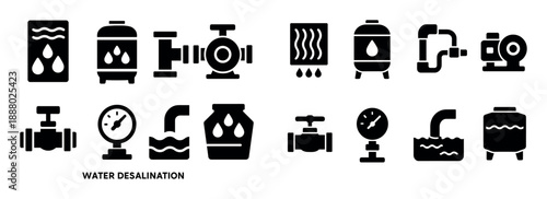Water Desalination Icons