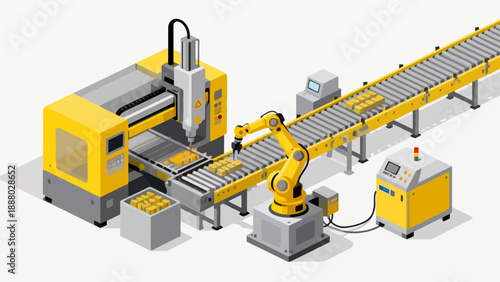 Automated manufacturing assembly line