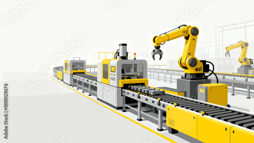 Automated manufacturing assembly line