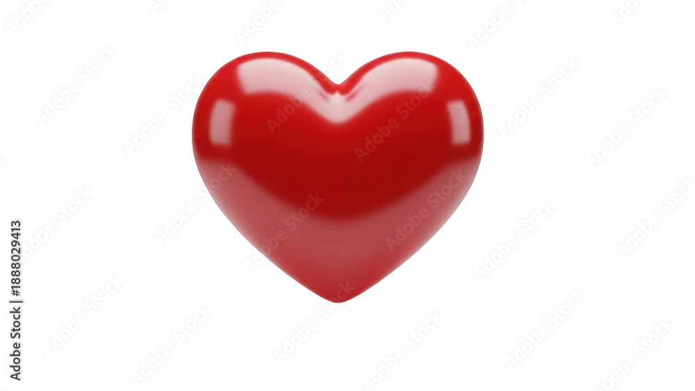 Fototapeta premium A shiny red heart