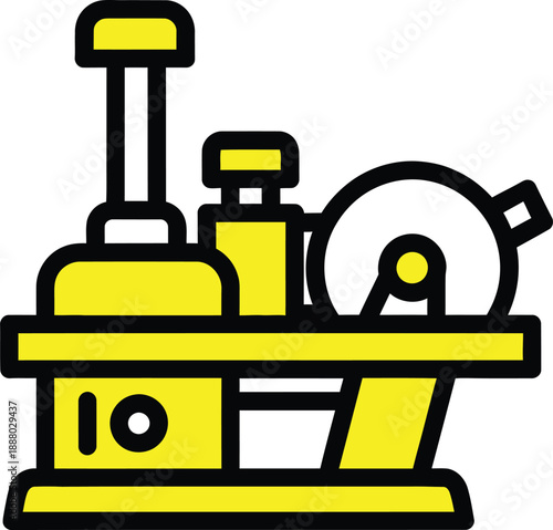 Vintage laboratory equipment illustration