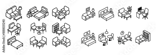 Furniture Icons Grid