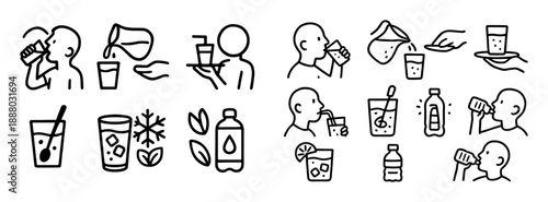 Thirst Quenching Icons Grid
