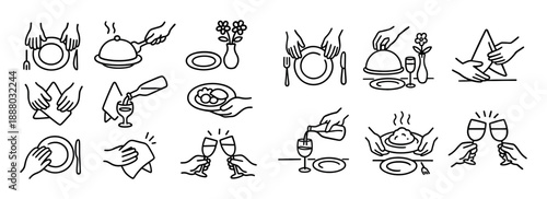 Table Setting Icons