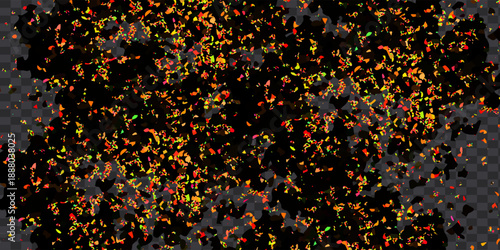 Atmospheric background with black shadows, orange glow and noise texture for photo light leak filter effects. Warm gradients bg with particles and grainy details for vintage photography overlay.