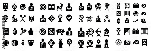 Target icons collection for shooting practice