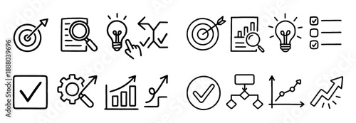 Doodled Problem Solving Icons