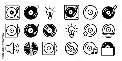 Minimalist Music Icons