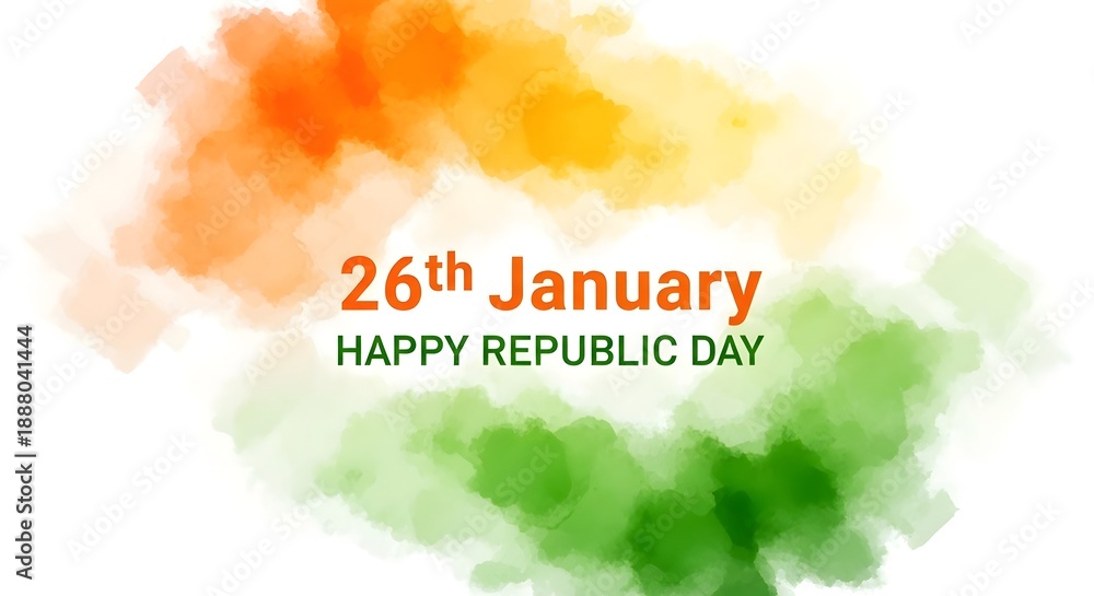 Obraz premium Celebrating india's republic day on 26th january with pride and patriotism