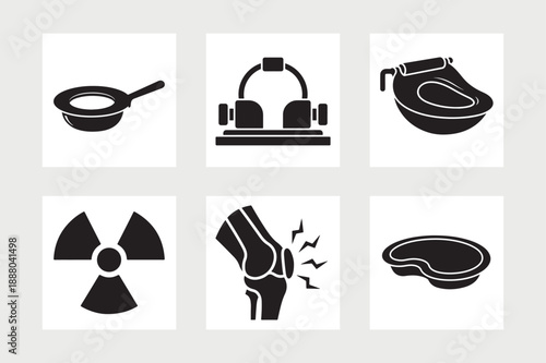  Medical and health care icons collection vector illustration.