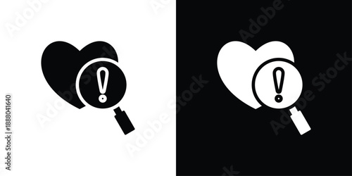 Early Detection Icon Sheet Black And White