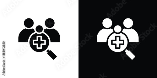 Early Intervention Icon Sheet Black And White