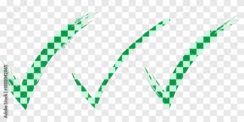 Brush stroke approved symbols. checkmark sign vector illustration, hand drawn tick sign collection. eps 10
