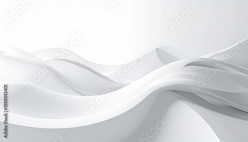 Wallpaper Mural Abstract White Wavy Lines Background Design. Torontodigital.ca