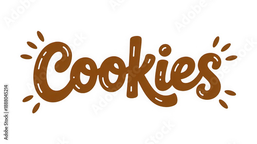 Delicious cookies isolated on a transparent background