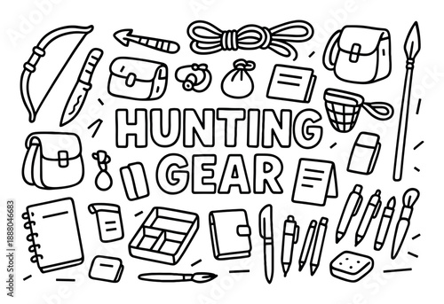 Hunting Gear Doodle
