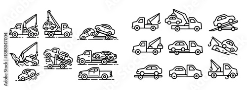 Tow Truck Icons